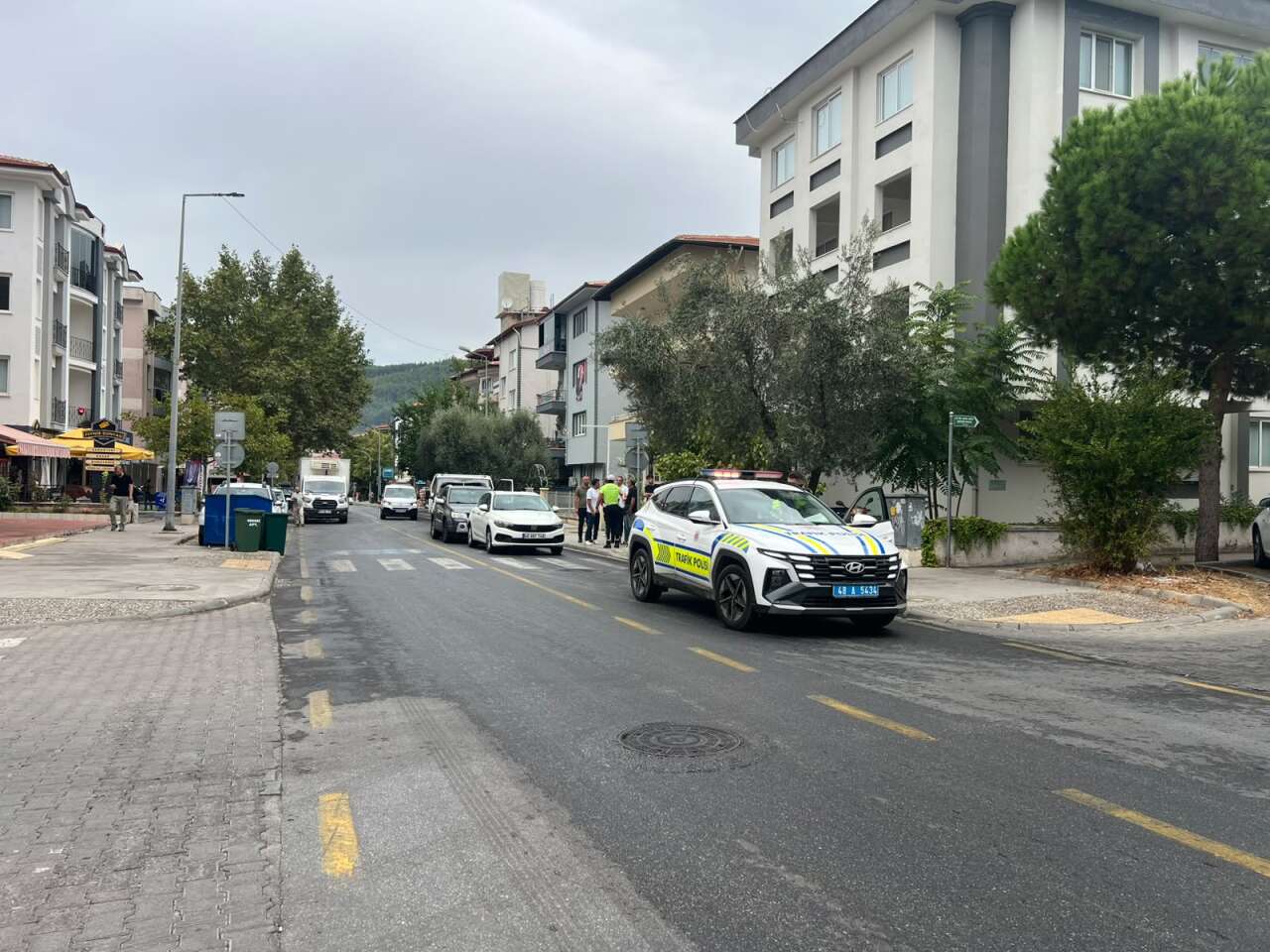 Muğla’da Yağış Kazayı Beraberinde Getirdi: Üç Araç Birbirine Girdi